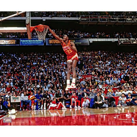 Download Dominique Wilkins Slam Dunk Basketball Photography Wallpaper ...