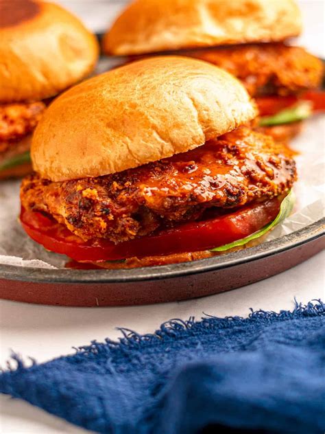 Crispy Buffalo Chicken Sandwiches (Air Fryer Recipe!) – Real Food with ...