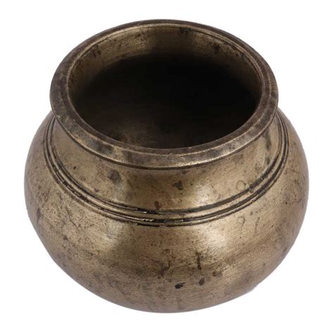 Handmade Tamil Nadu Brass Round Water Pot