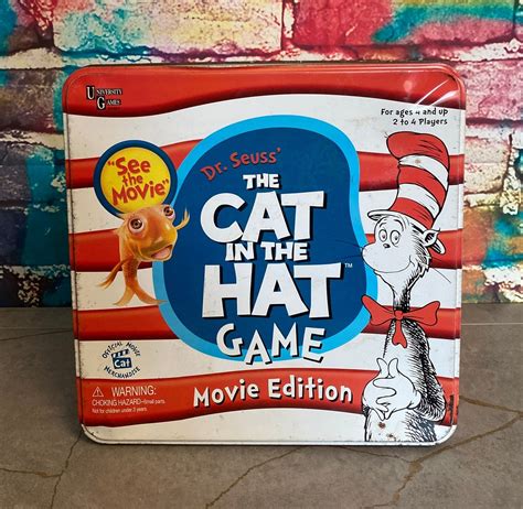 Dr. Seuss Cat in the Hat Game | Movie Edition Tin, Complete - Etsy