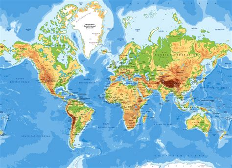 Image result for Geography Map of World