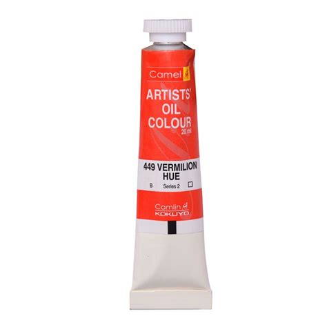 Camel Artists' Oil Colour - Vermilion Hue - 20 ML | Art Lounge