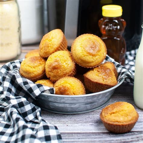 Air Fryer Cornbread Muffins - Mama's On A Budget