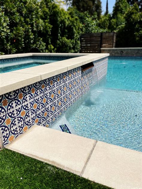 Spanish Pool Tile Molly Decorative Design 6x6 Kitchen Backsplash ...