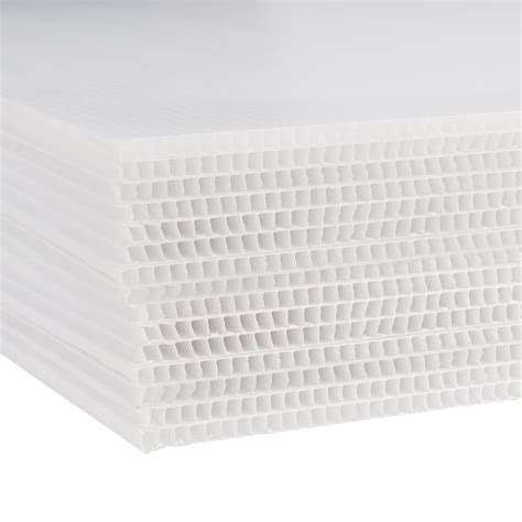 Buy MOUYAT 15 Pack 18 x 24 Inch Large White Corrugated Plastic Sheets ...