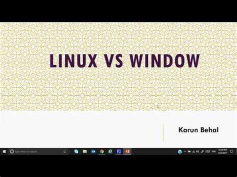 Difference between Linux and Windows
