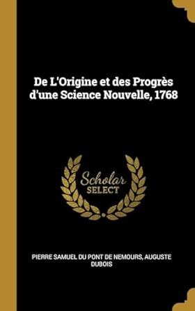 Buy De L'Origine et des Progrs d'une Science Nouvelle, 1768 Book Online ...