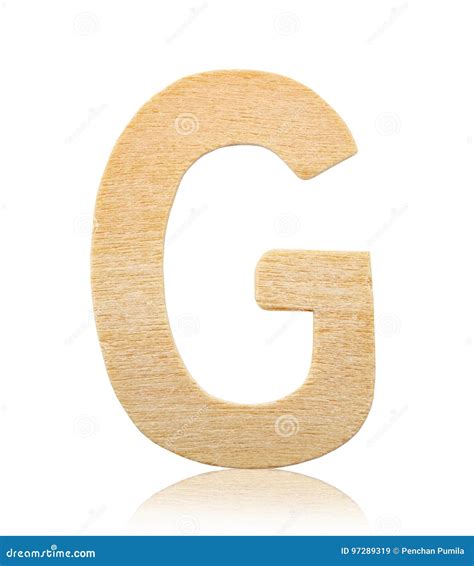 Single Capital Block Wooden Letter G. Stock Image - Image of modern ...