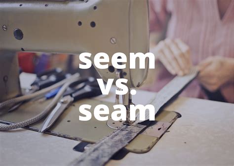 Homophones: Seem vs. Seam - BusinessWritingBlog