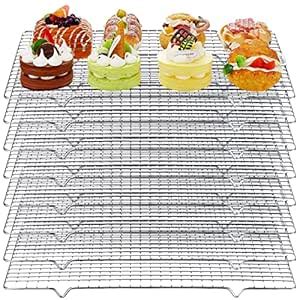 Buy meekoo 8 Pieces Cooling Rack for Baking Cookie Cooling Wire Racks ...