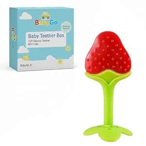 Buy BabyGo Silicone Nipple-Shaped Baby Teether | BPA-Free Organic Gum ...