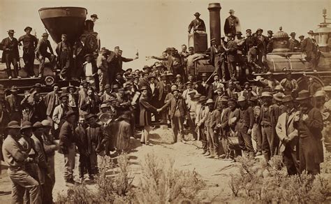 ANDREW JOSEPH RUSSELL (1829–1902), Golden Spike Ceremony, Promontory ...