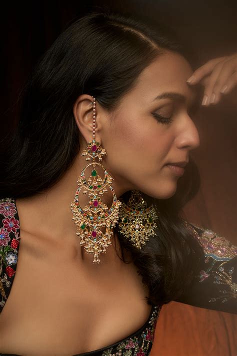 Aflaat Earrings 22kt Gold Plated – Jewelry by Kiara