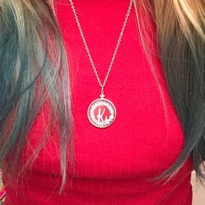 Buy Initial Monogram Necklaces Original Handcut Paper in Glass Pendants ...