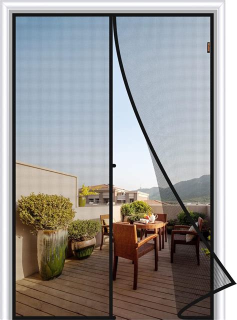 MAGZO Magnet Fliegengitter Tür 100 x 220 cm, Insektenschutz Balkontür ...