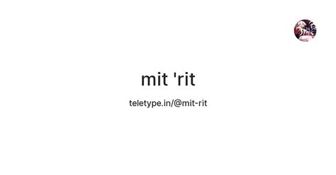 mit 'rit — Teletype