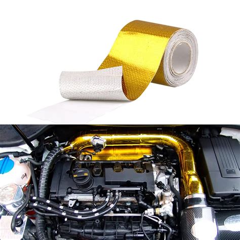 Sporacingrts 2" x 29.5 feet (9M) Gold Adhesive Heat Shield ...