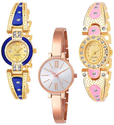 Buy Desire Collection Casual Analog Multi-Color Dial Women's Stainless ...