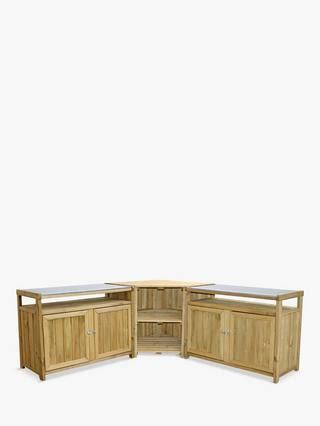 Zest Terrazza Wooden Outdoor Kitchen, Natural