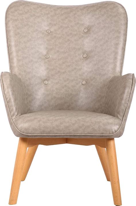Buy Porthos Home Paco Leisure Accent Chair with Tufted PU Leather ...