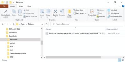 Image result for BitLocker Recovery Image in File Explorer