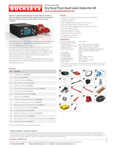 Brochure: Roof leak detectors - Buckleys (UVRAL) Limited - PDF Catalogs ...