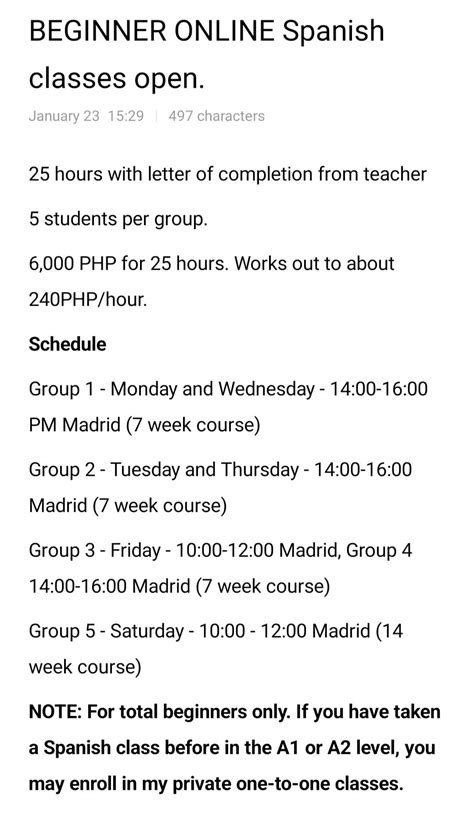 Enroll in our BEGINNER ONLINE Spanish classes : r/thevisoria