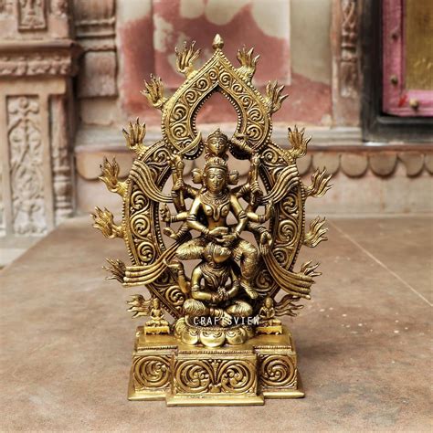 Buy Brass kamakhya Devi ( goddes Kali from Assam ) Sitting on The Base ...