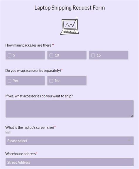 Image result for Shipping Request Form