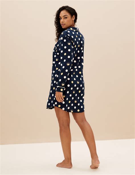 Pure Cotton Snoopy™ Short Nightshirt