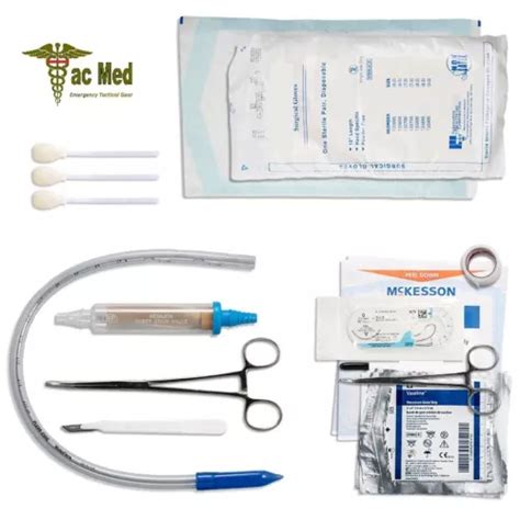 Tac med Tactical Emergency Chest Tube Kit with Heimlich India | Ubuy