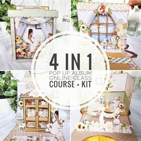 4 in 1 Pregnancy Pop Up Album - COURSE + KIT