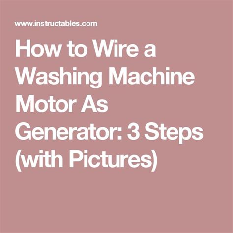 Image result for Washing Machine Motor Generator DIY