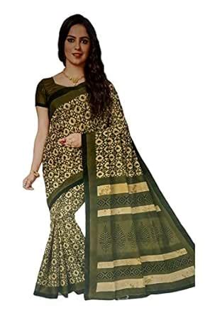 Buy Mittal Saree Women's Cotton Saree(M_20_Green_Free Size) at Amazon.in
