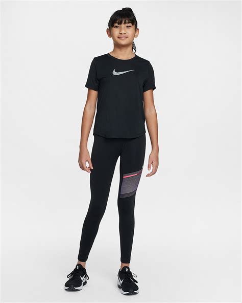 Nike Pro Girls' Dri-FIT Mid-Rise Leggings. Nike ID