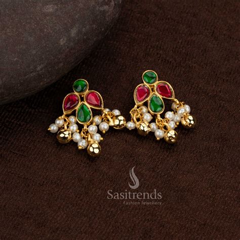 24K Jadau Gold Plated Kundan Bugadi Ear Cuff Earrings – Sasitrends