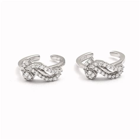 The Sparkling Steps Silver Toe Ring – Vinayak - House of Silver