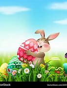 Image result for Easter Bunny and Eggs Cartoon