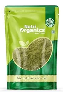 NutriOrganics 100% Pure Henna Powder - 100G | Good For Hair Colour ...