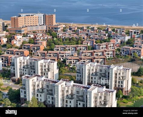 YANTAI, CHINA - SEPTEMBER 5, 2023 - The sea view housing project by the ...