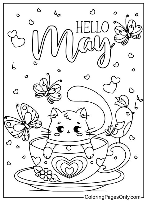 54 May Coloring Pages - Free & Printable for Kids and Adults