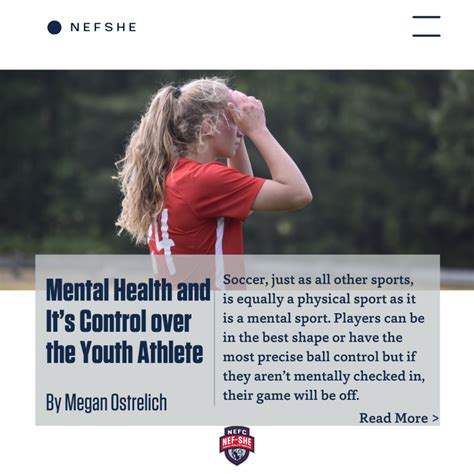 Mental Health and It’s Control over the Youth Athlete - NEFC