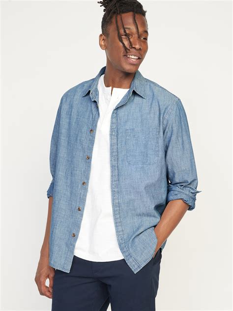 Chambray Shirt Men