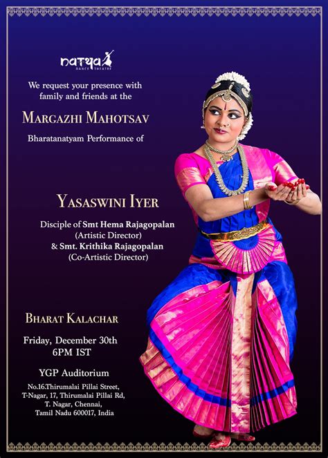 Yasaswini Iyer, Marghazi Performance Series - Natya Dance Theatre