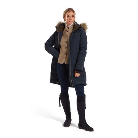 Schoffel Hurlingham Waterproof Down Coat - Carbon Navy - Carl Russell ...