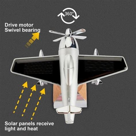 Motopex Airplane Glider Design Car Air Freshener Perfume Solar Power ...