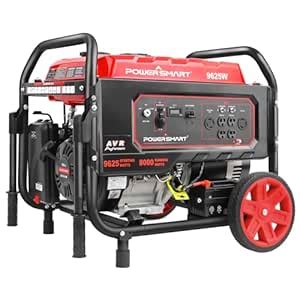 PowerSmart 9625-Watt Home Backup Portable Generator with Electric Start ...