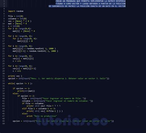 Image result for Crear Una Matriz En Python