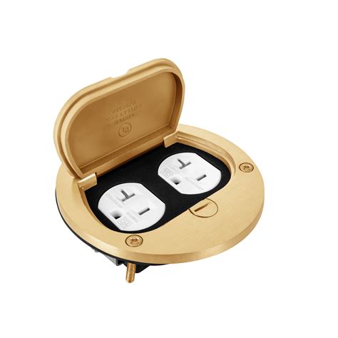 Buy ENERLITES Flip Lid Floor Box Cover, 4 Diameter, 20A Tamper-Weather ...