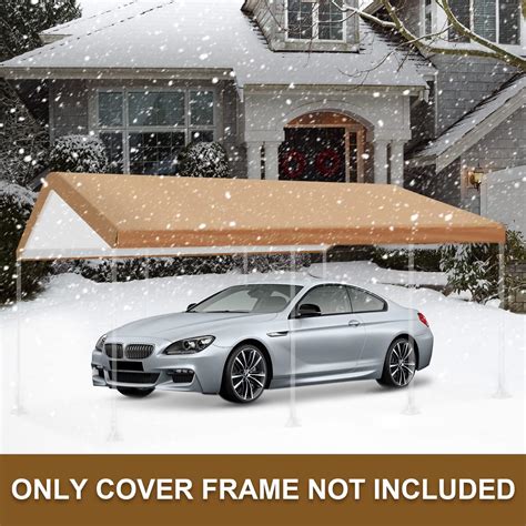 Buy MARVOWARE 12x20 ft Car Canopy Replacement Carport Tarp Cover with ...